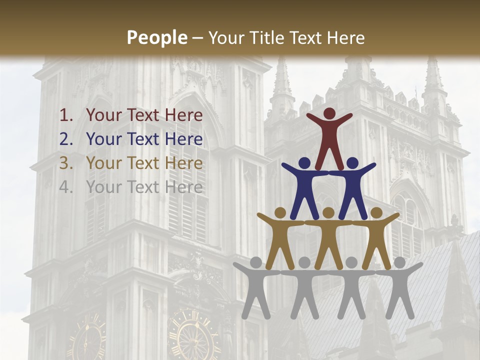 Abbey Town Angel PowerPoint Template