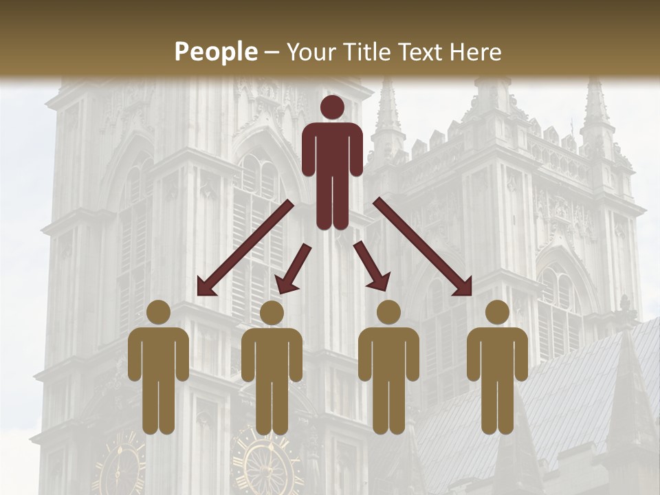 Abbey Town Angel PowerPoint Template