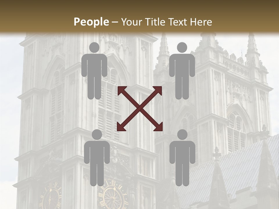 Abbey Town Angel PowerPoint Template