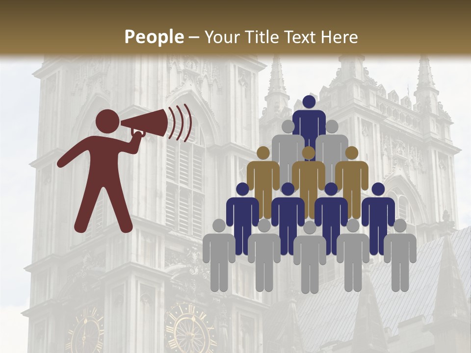 Abbey Town Angel PowerPoint Template