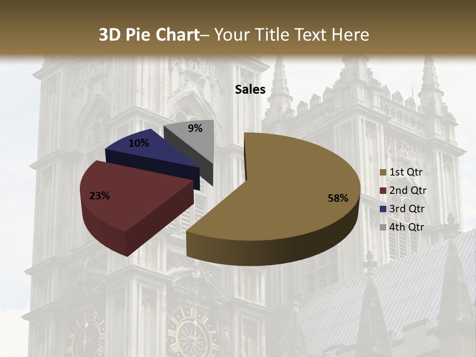 Abbey Town Angel PowerPoint Template