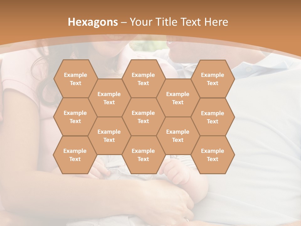 Three People Peaceful At Home PowerPoint Template