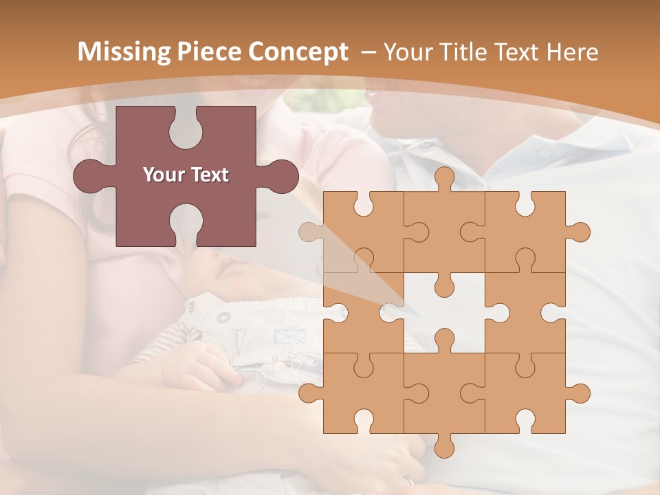 Three People Peaceful At Home PowerPoint Template