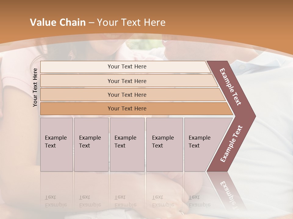 Three People Peaceful At Home PowerPoint Template