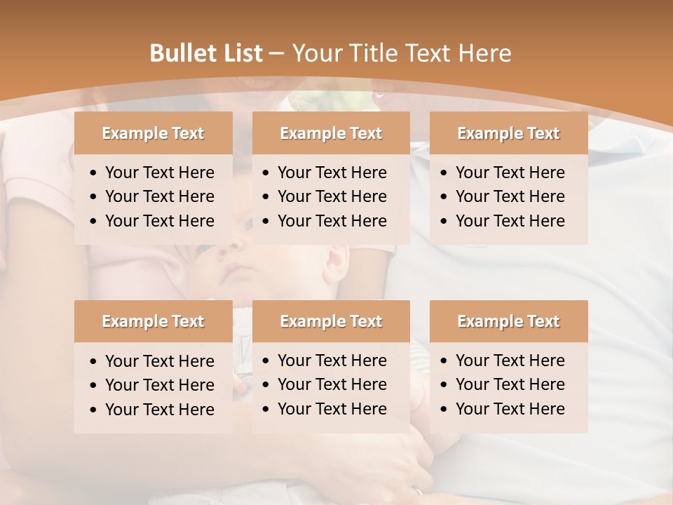 Three People Peaceful At Home PowerPoint Template