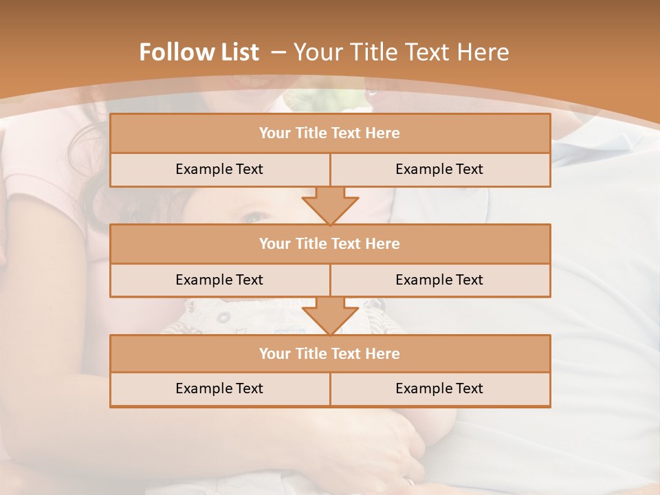 Three People Peaceful At Home PowerPoint Template