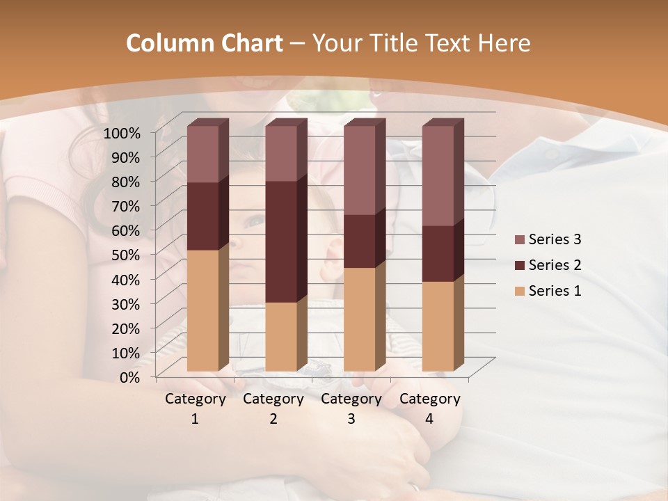Three People Peaceful At Home PowerPoint Template