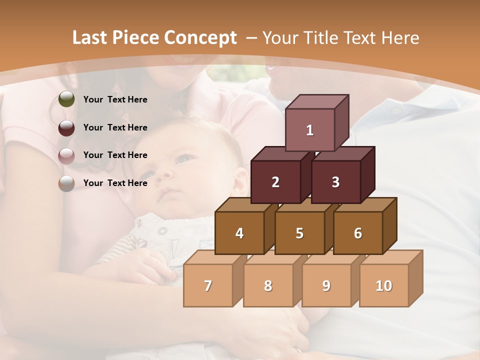 Three People Peaceful At Home PowerPoint Template