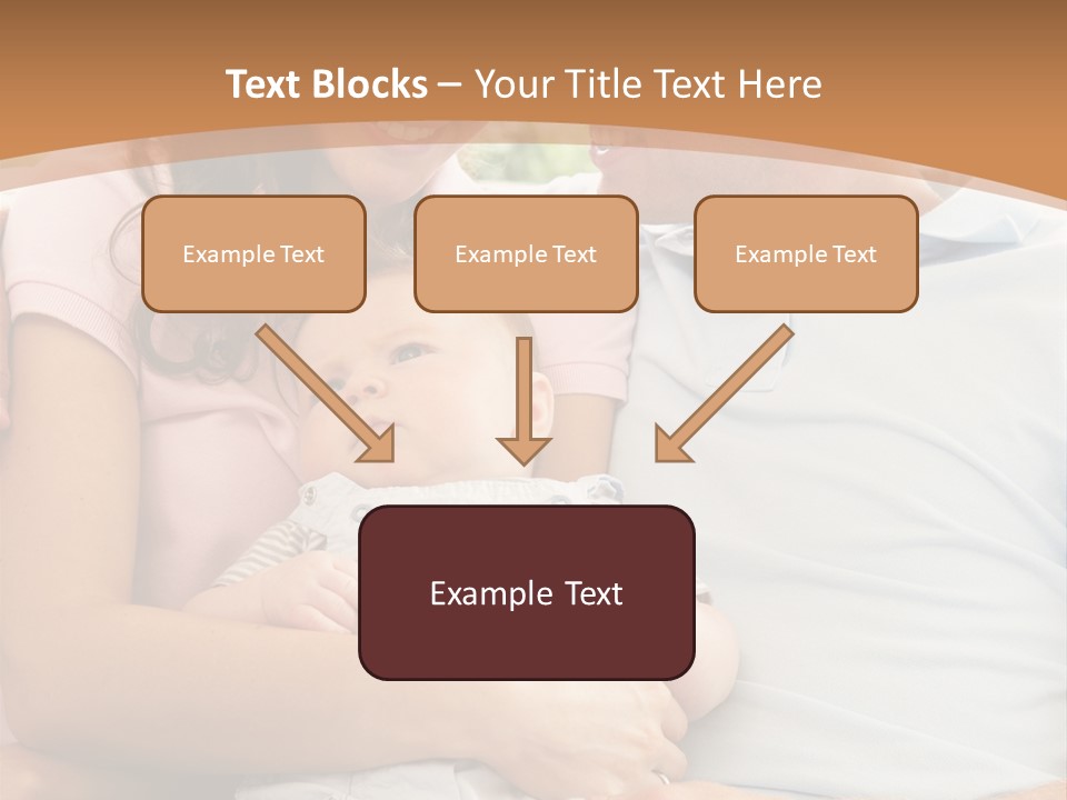 Three People Peaceful At Home PowerPoint Template