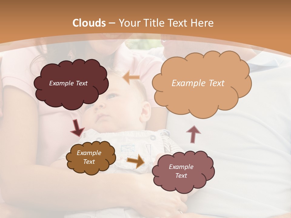 Three People Peaceful At Home PowerPoint Template