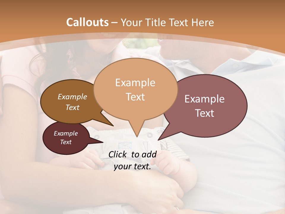 Three People Peaceful At Home PowerPoint Template