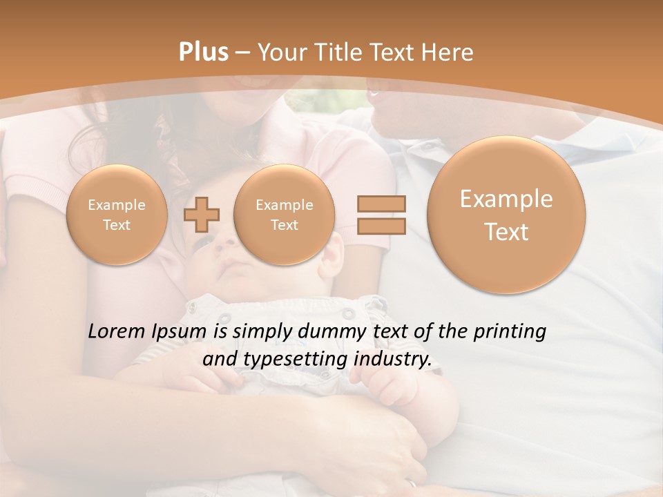 Three People Peaceful At Home PowerPoint Template