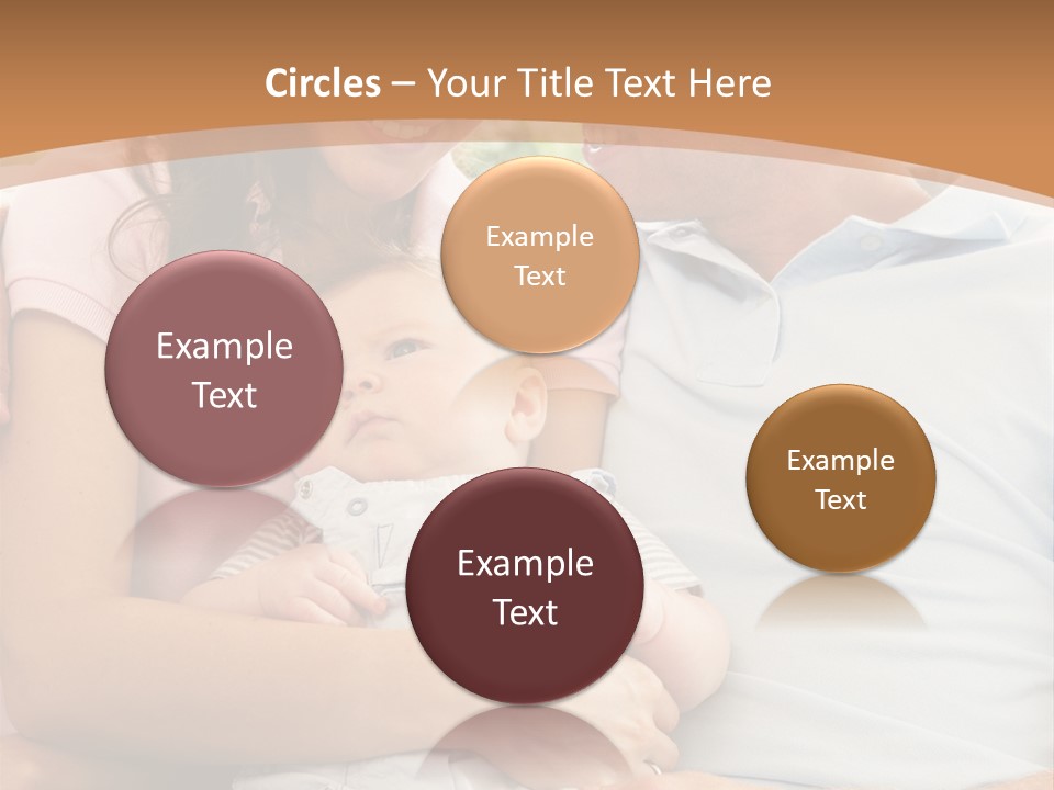 Three People Peaceful At Home PowerPoint Template