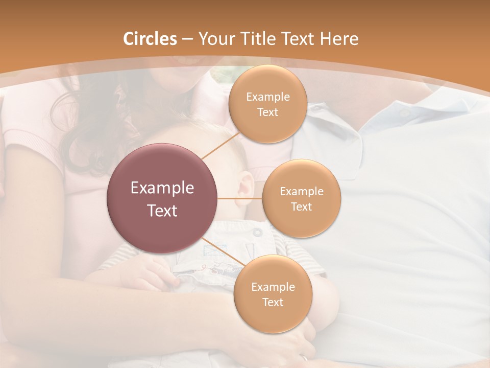 Three People Peaceful At Home PowerPoint Template