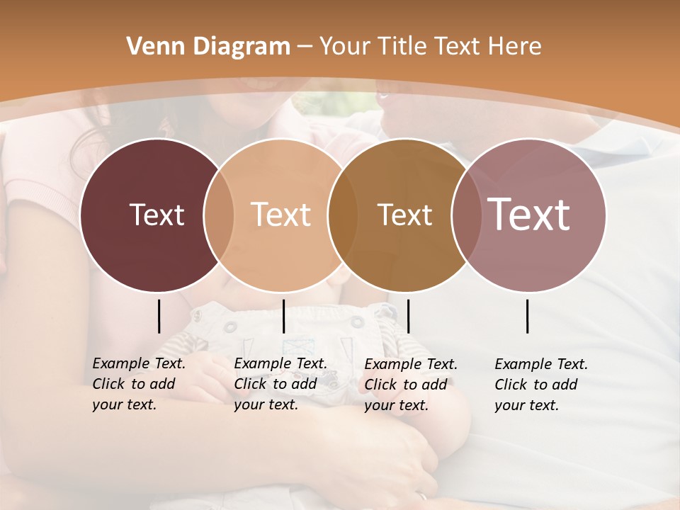 Three People Peaceful At Home PowerPoint Template