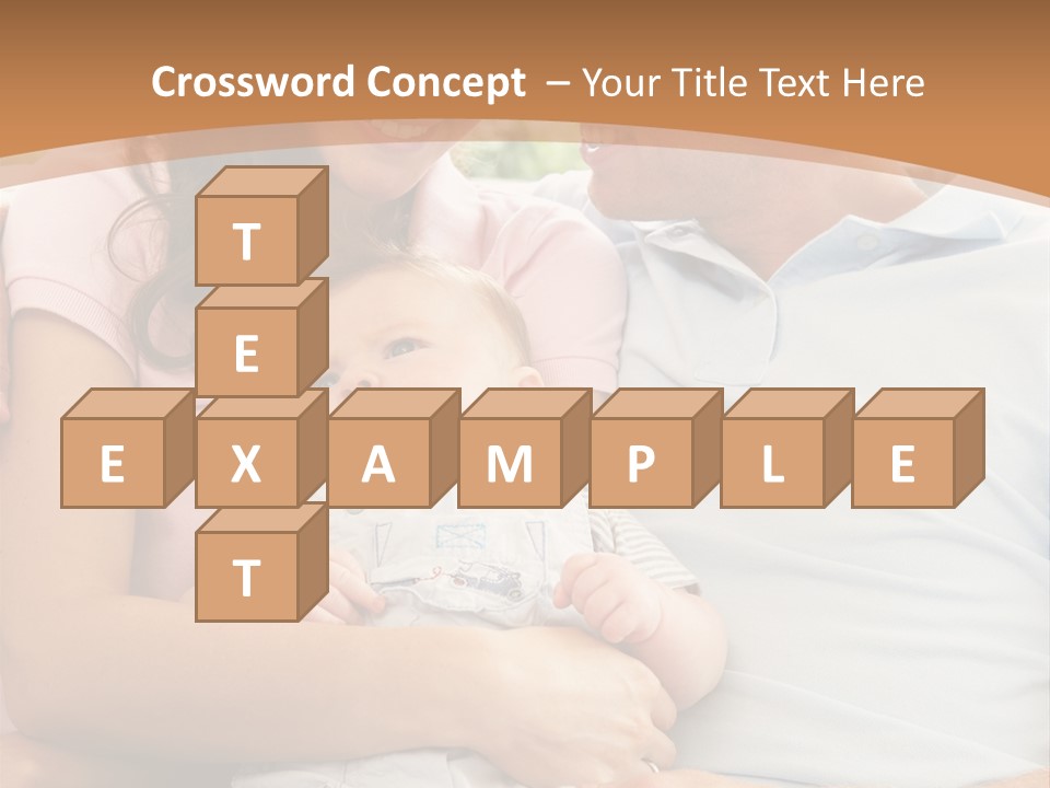 Three People Peaceful At Home PowerPoint Template