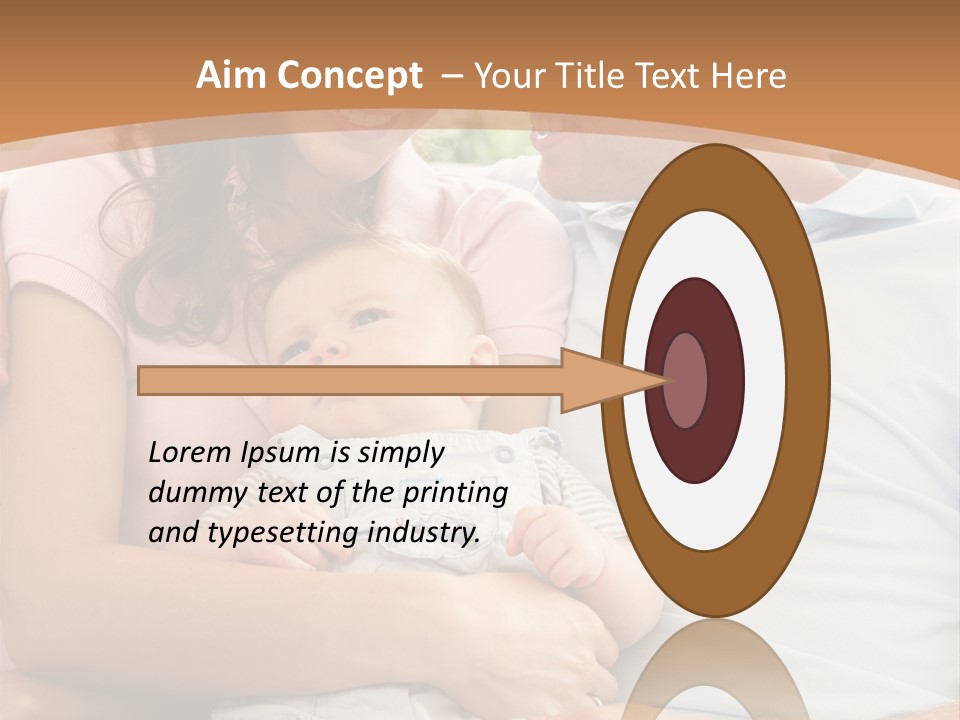 Three People Peaceful At Home PowerPoint Template