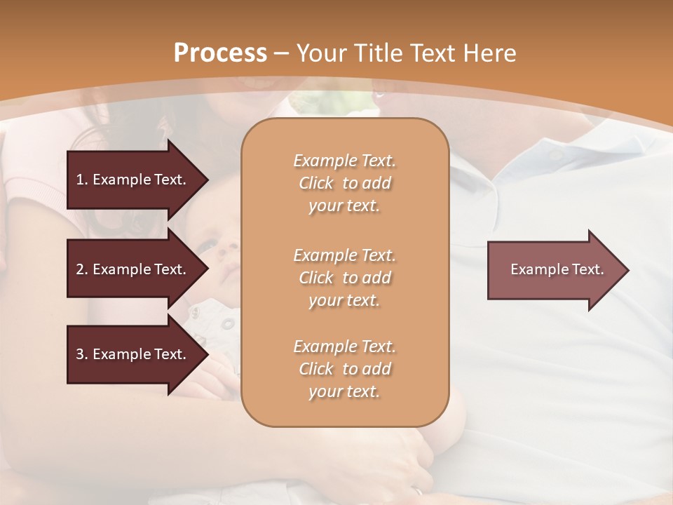 Three People Peaceful At Home PowerPoint Template