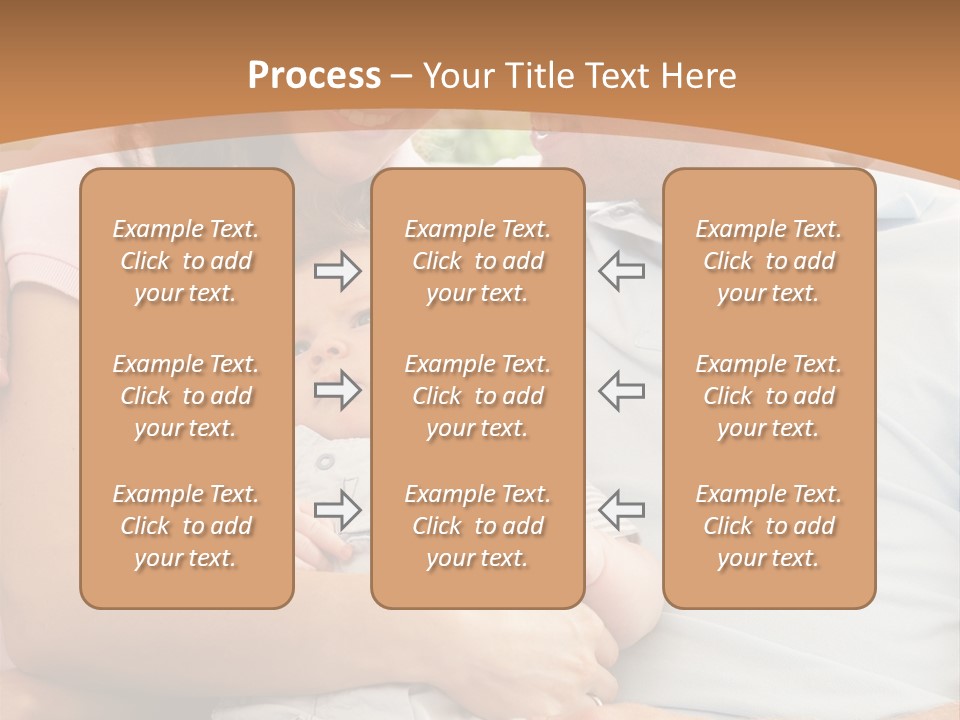 Three People Peaceful At Home PowerPoint Template