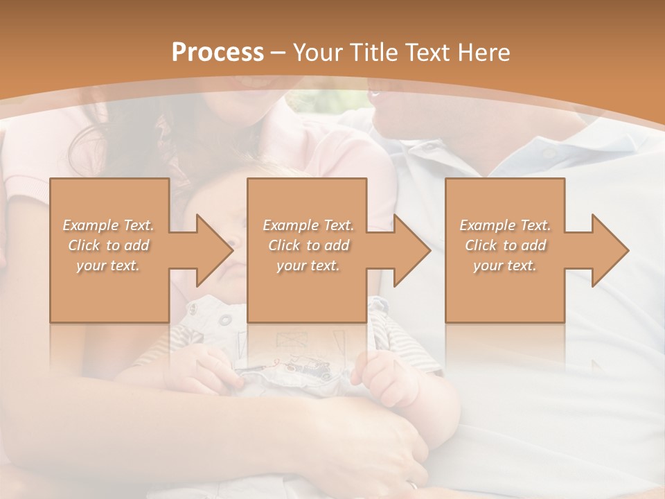 Three People Peaceful At Home PowerPoint Template