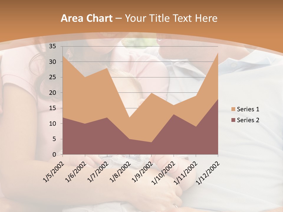 Three People Peaceful At Home PowerPoint Template