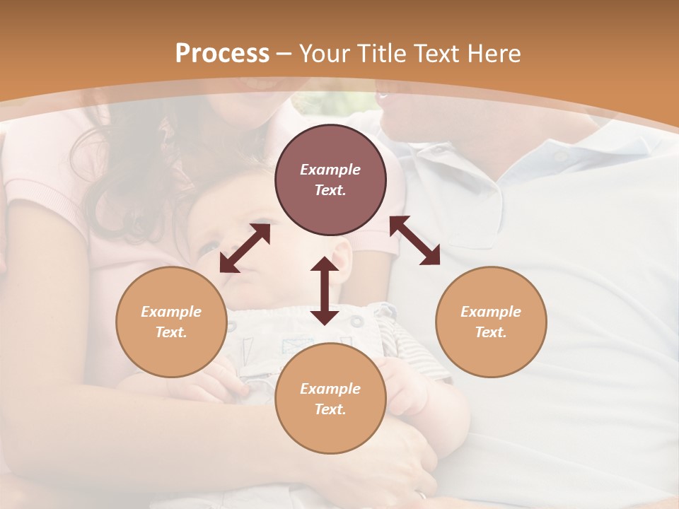 Three People Peaceful At Home PowerPoint Template