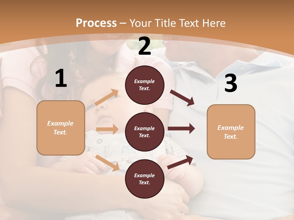 Three People Peaceful At Home PowerPoint Template