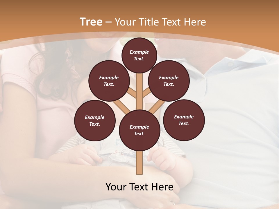 Three People Peaceful At Home PowerPoint Template