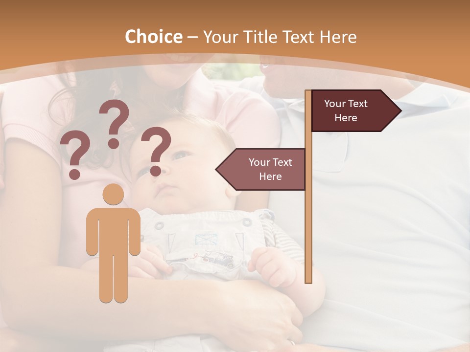 Three People Peaceful At Home PowerPoint Template