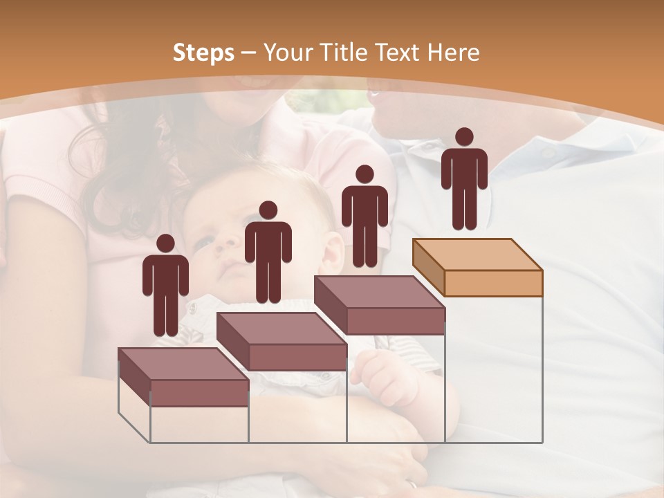 Three People Peaceful At Home PowerPoint Template