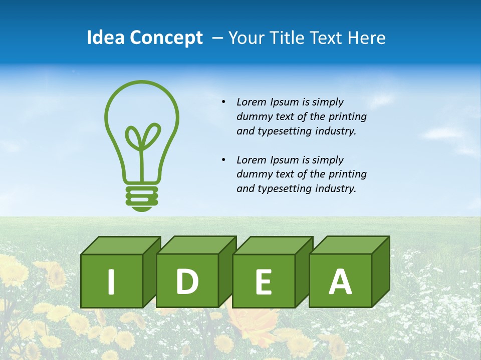 Green Season Fresh PowerPoint Template