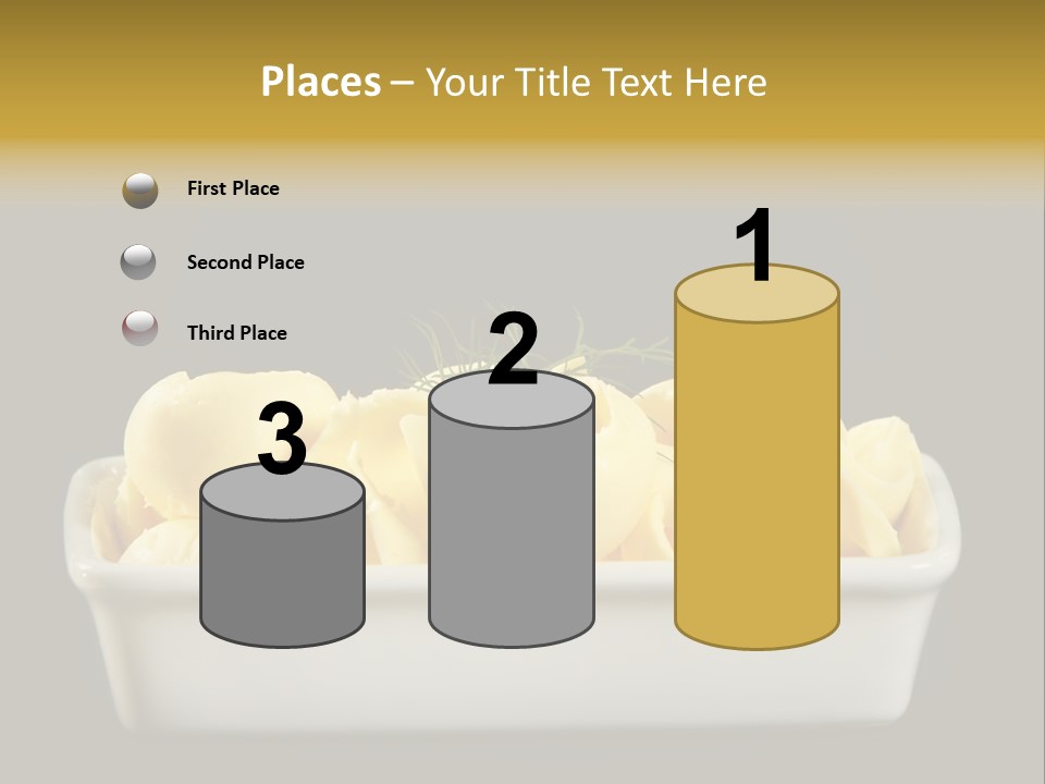 Tasty White Butter PowerPoint Template