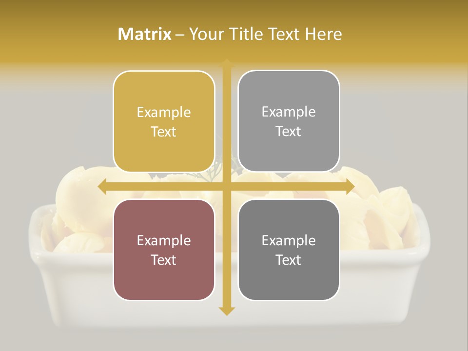 Tasty White Butter PowerPoint Template