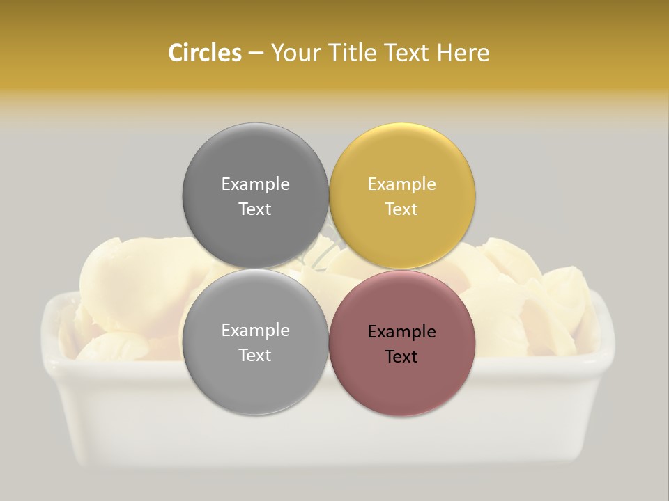 Tasty White Butter PowerPoint Template