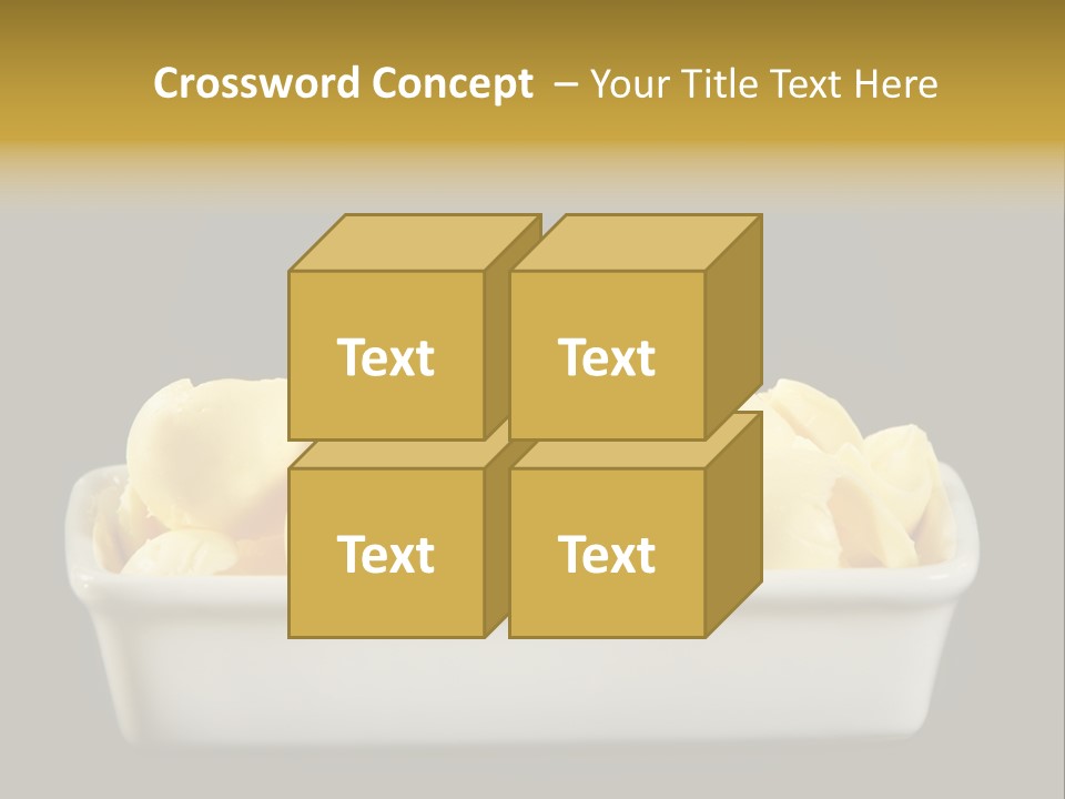 Tasty White Butter PowerPoint Template