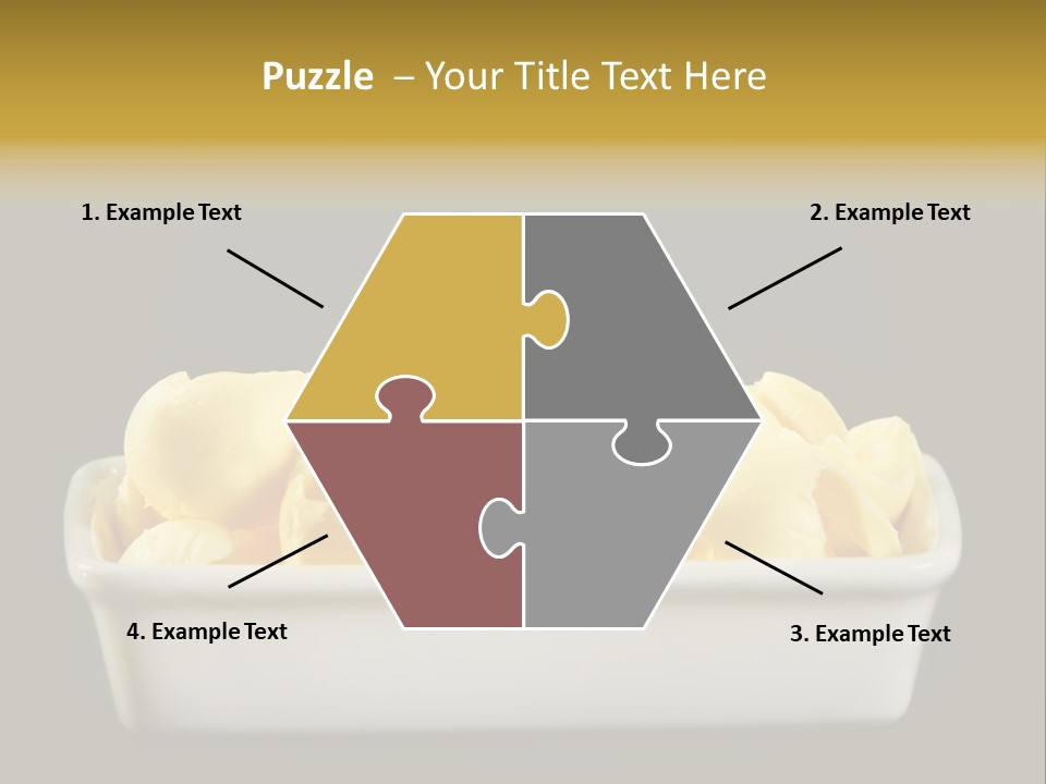 Tasty White Butter PowerPoint Template