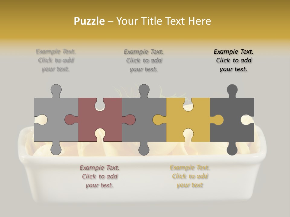 Tasty White Butter PowerPoint Template