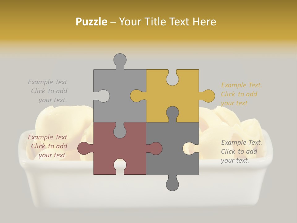 Tasty White Butter PowerPoint Template