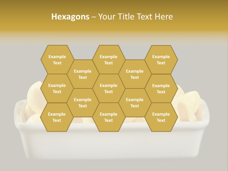 Tasty White Butter PowerPoint Template