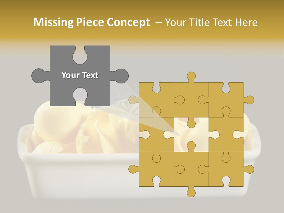 Tasty White Butter PowerPoint Template