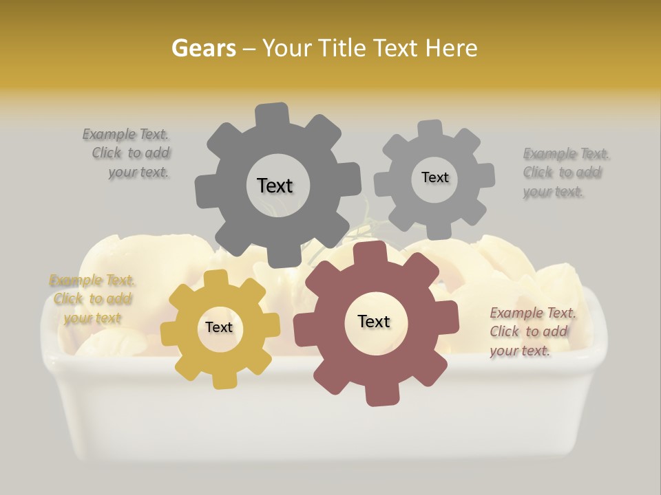 Tasty White Butter PowerPoint Template