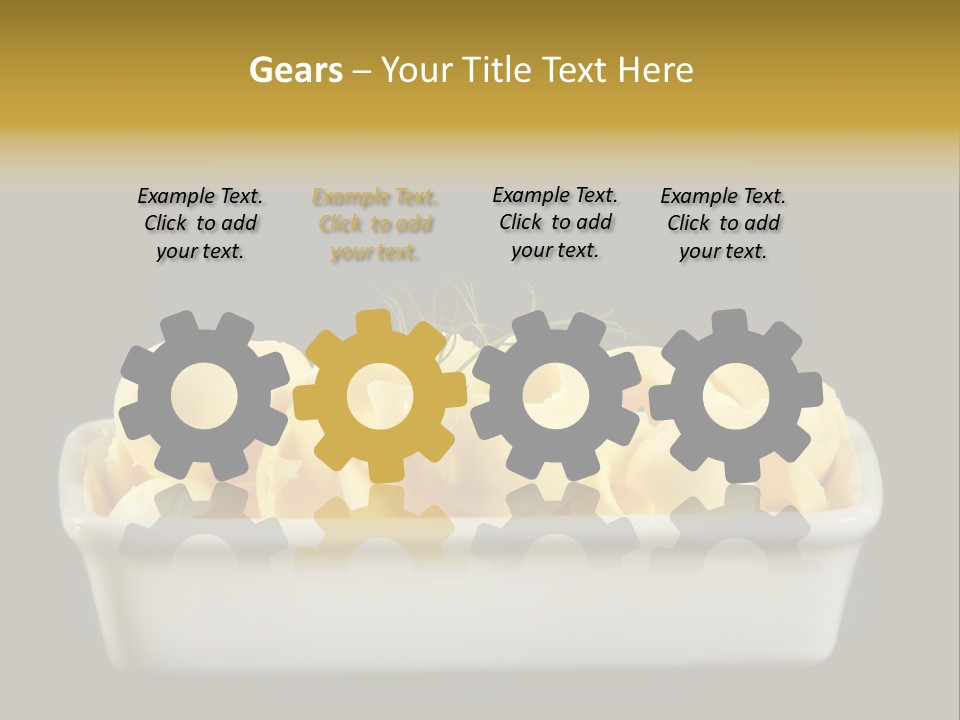 Tasty White Butter PowerPoint Template