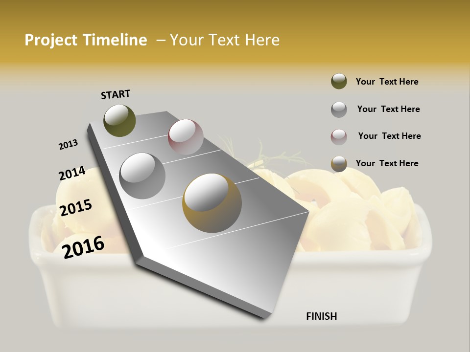 Tasty White Butter PowerPoint Template