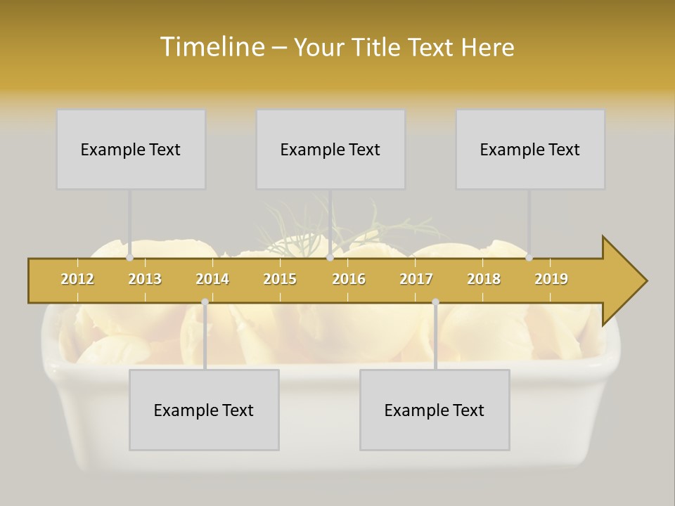 Tasty White Butter PowerPoint Template