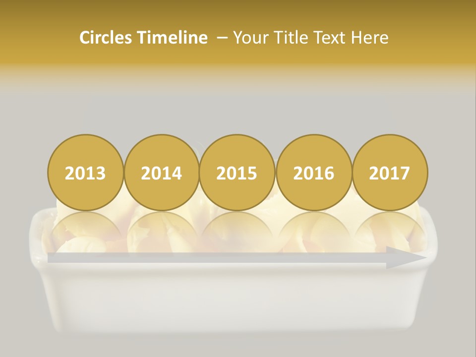 Tasty White Butter PowerPoint Template