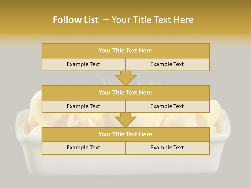 Tasty White Butter PowerPoint Template