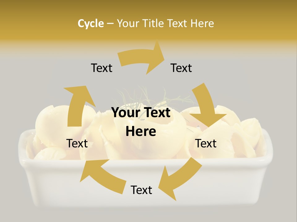 Tasty White Butter PowerPoint Template
