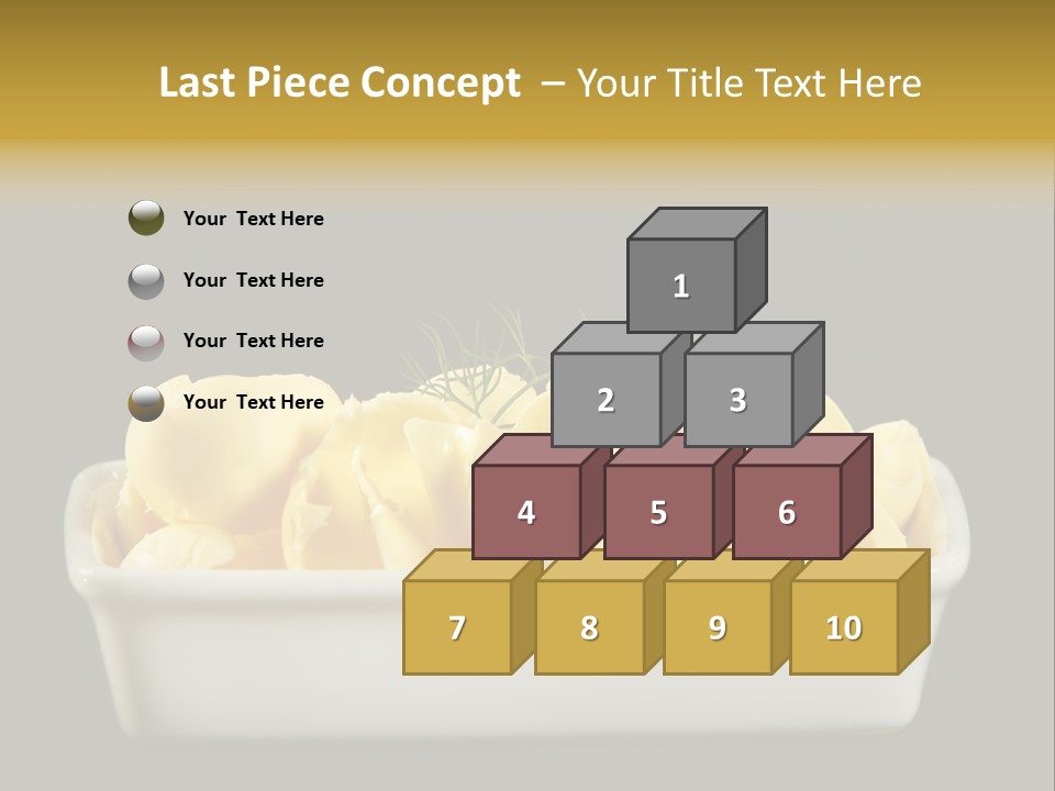 Tasty White Butter PowerPoint Template