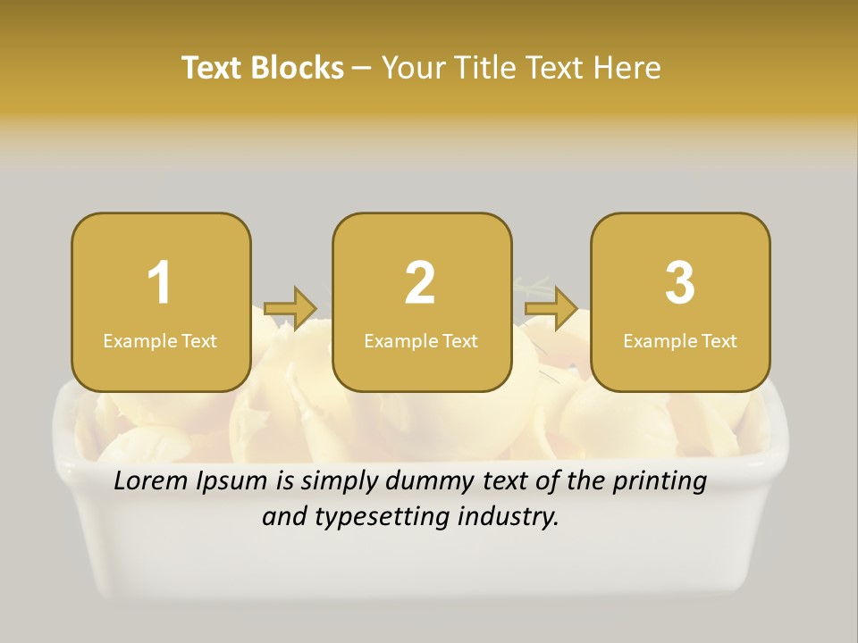 Tasty White Butter PowerPoint Template