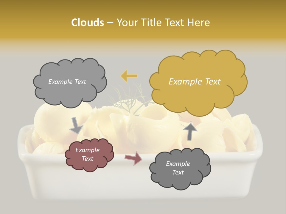 Tasty White Butter PowerPoint Template